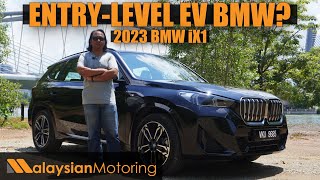 2023 BMW iX1 Review – EntryLevel BMW EV  Review [upl. by Amati270]