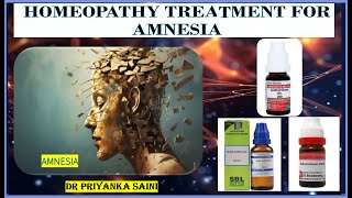 AMNESIA  Homeopathic Treatment for Amnesia  Retrograde memorydrpriyankashomeopathy [upl. by Sukramaj]