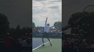 Federico Delbonis serve in slow motion [upl. by Kimball]