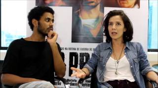 ENTREVISTA Ícaro Silva e Marjorie Estiano do filme Sob Pressão [upl. by Christie779]