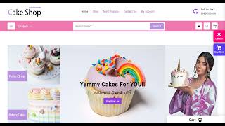 How To Create A Cake Shop Website In Single Click  Free WordPress Theme  ThemeHunk [upl. by Sewel]