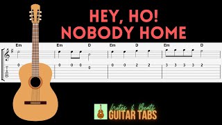 Hey Ho Nobody Home GUITAR TAB [upl. by Fatima43]