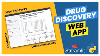 How to build a web app for Drug Discovery in Python  Streamlit 26 [upl. by Eidnar]