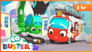 The Bubble Bus  Go Buster  Bus Cartoons amp Kids Stories [upl. by Ydor561]