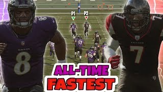 KICK RETURN CHAOS  FASTEST QBS OF ALL TIME EDITION Madden 19 Mini Games [upl. by Kanor]