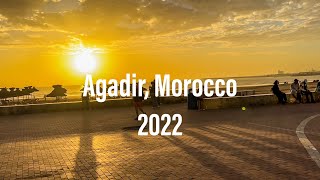 Agadir Morocco Sunset Walk in November 2022 [upl. by Solohcin]