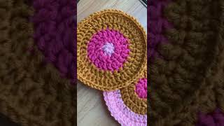 Crochet coasters crochet tejer yarn [upl. by Walworth]