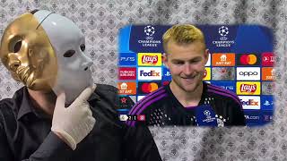 Mr Mime Reaction Matthijs de Ligt Interview Post Real Madrid 2 vs 1 FC Bayern München 08052024 [upl. by Weinman]