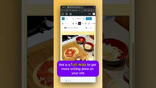 How to defeat writers block shorts pizza wordpressbloggers [upl. by Nagek]