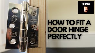 Easy Door Hinge Install  DIY Basics [upl. by Hoj]