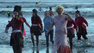 New Years Day Swim  Looe [upl. by Bael611]