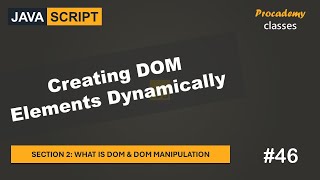 46 Creating DOM Elements Dynamically  DOM amp DOM Manipulation  A Complete JavaScript Course [upl. by Cha301]