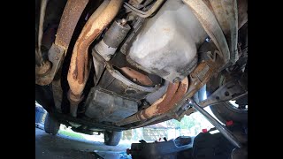 1993 Ford Lightning Restoration Project  E4OD Transmission Removal Part 1 fordlightning [upl. by Enelhtak]