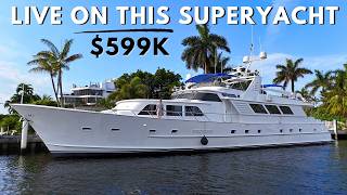 599000 Live on this Classic SuperYacht in Florida [upl. by Booma]