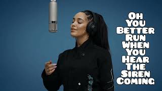 Jorja Smith  Blue Lights  Lyrics  A Colors Show [upl. by Zurek]