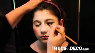 Maquillage de geisha  Tutoriel par trucsetdecocom [upl. by Halilak446]