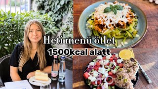 Muti mit eszel a héten 1500kcal alatt Reggelik ebédek és vacsorák Csiky Beatrix [upl. by Gerger805]