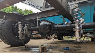 F100 Outcast Autoworks 4 Link amp Panhard Bar Installation Part 1 [upl. by Sapowith126]