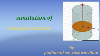 Design of monopole antenna using HFSS software Simulation of monopole antenna [upl. by Sucerdor]