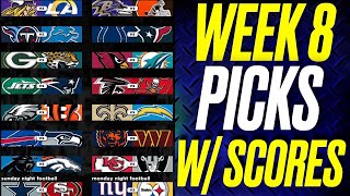 WEEK 8 Predictions amp PICKS for ALL NFL GAMES 2024 With Scores EXPERT PICKS [upl. by Sidnac]