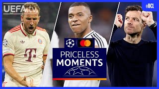 UCL PRICELESS MOMENTS of the Week  Kane Mbappé Leverkusen [upl. by Selin]