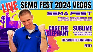 Las Vegas  SEMA Fest Concert and Las Vegas Strip Sublime Cage the Elephant [upl. by Erbes]