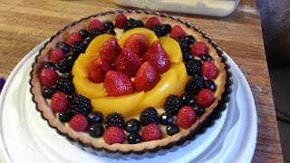 How To Bake A Fruit Tart For Mothers Day Video Tutorial [upl. by Semajwerdna354]