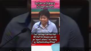 Expert Vs Ordinary Witness senator miriam lectures wisdom educational viral [upl. by Wiltz105]