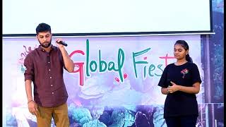 Kannala Kannala Thani Oruvan  Live Performance  Kaushik Krish Hip Hop Aadhi  Global Fiesta 2018 [upl. by Olwen526]