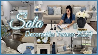 SALA DECORACION VERANO 2024 NUEVA DECORACIÓN de SALA VERANO 2024 DECORACIONES VERANO 2024 [upl. by Winser]