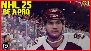 NHL 25 Be A Pro  START OF A LEGEND Ep1 [upl. by Genet317]