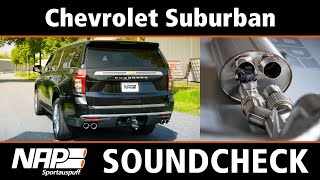 NAP Klappenauspuff ▶ Chevrolet Suburban L87  Soundcheck [upl. by Nileve]