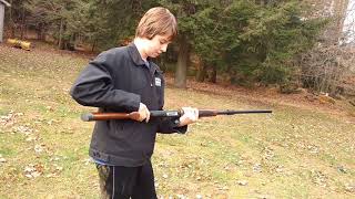 Weatherby 12 gauge pump shotgun shooting [upl. by Aerdnahs746]