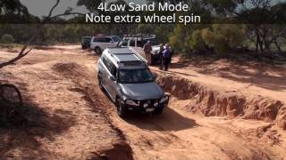 Rock Mode vs Sand Mode  Y62 Patrol on the Teaser at Loveday 4WD Adventure Park [upl. by Edwyna207]