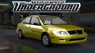 Mitsubishi Lancer ES 2003  Customization And Test Drive  NFSU [upl. by Onihc]