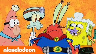 SpongeBob  SpongeBob wird zum Superheld 💥  Ganze Szene  Nickelodeon Deutschland [upl. by Yentruok]