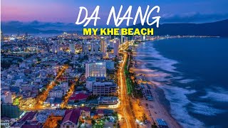 Da Nang My Khe Beach Walking Tour 4k Vietnam [upl. by Gillian]