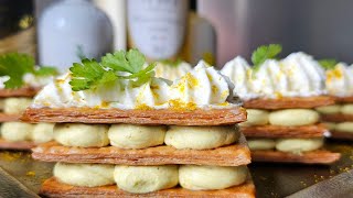 millefeuilles salés recette dapéritif simple et rapide [upl. by Eednac]