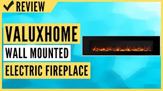 Valuxhome Electric Fireplace 72 Inches Wall Mounted Fireplace Review [upl. by Neerahs]