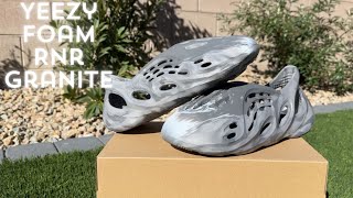 Yeezy Foam Runner Mx Granite Review Comparison amp Size Info [upl. by Aihsekin]