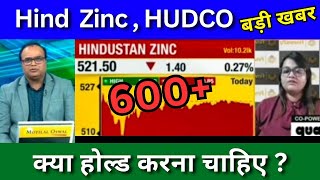 Hindustan Zinc share news today Hudco share news today Target price share analysis [upl. by Asereht]