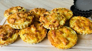 Mini quiches au poulet  Les casseroles de Bineta [upl. by Leeke]