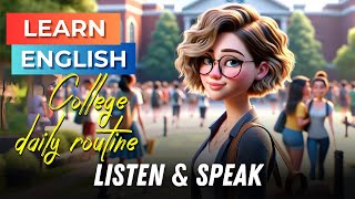 My College Daily Routine  Improve Your English  English Listening Skills  Speaking Skills [upl. by Ramel]