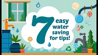 7 Ways to Conserve Water at Home WaterConservation EcoFriendly SustainableLiving [upl. by Eugaet]