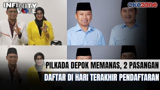 Pilkada Depok Memanas 2 Pasangan Calon Daftar di Hari Terakhir Pendaftaran [upl. by Nanni]