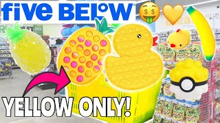 YELLOW ONLY FIDGET SHOPPING CHALLENGE MUST SEE NO BUDGET 🍯🌟💛 [upl. by Ailemrac]