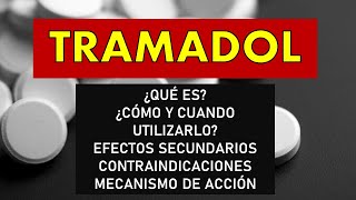 🔴 TRAMADOL  PARA QUÉ SIRVE EFECTOS SECUNDARIOS CONTRAINDICACIONES MECANISMO DE ACCIÓN [upl. by Ilzel]