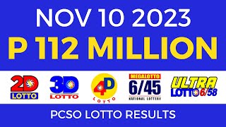 Lotto Result November 10 2023 9pm Complete Details [upl. by Brockie977]