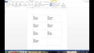 Microsoft Word EtikettenVorlage erstellen amp Seriendruck einfügen Deutsch German Tutorial [upl. by Alleyn]