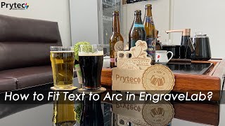 Creating Coaster in EngraveLab for laser  How to fit text to Arc [upl. by Hans959]